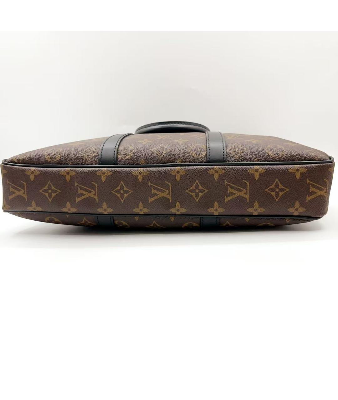 LOUIS VUITTON Коричневая сумка с короткими ручками, фото 5