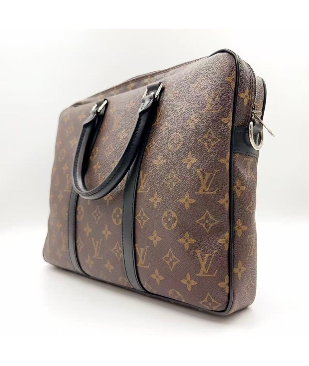 LOUIS VUITTON Коричневая сумка с короткими ручками, фото 4