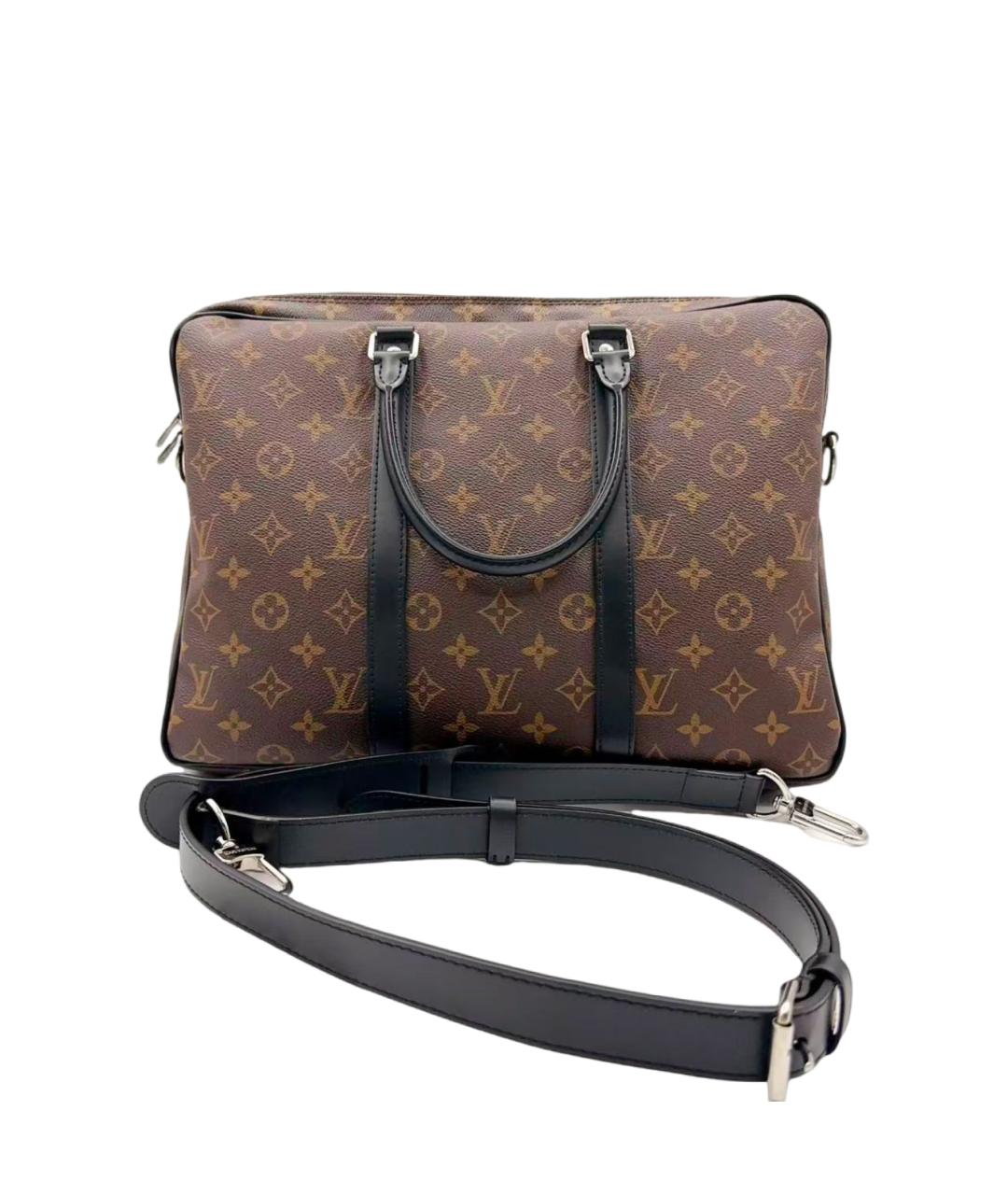 LOUIS VUITTON Коричневая сумка с короткими ручками, фото 6