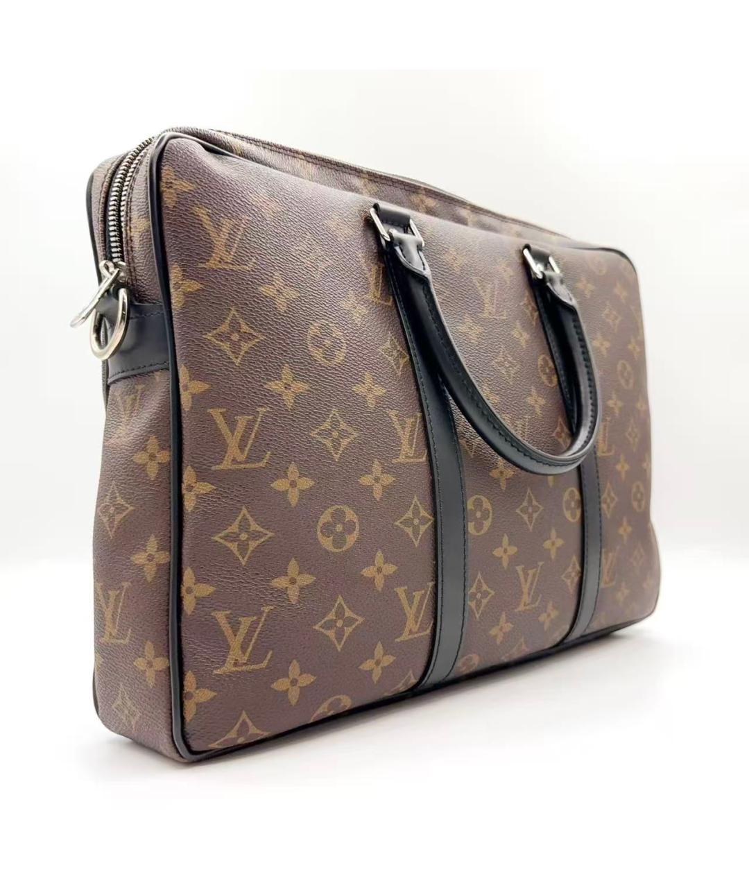 LOUIS VUITTON Коричневая сумка с короткими ручками, фото 3
