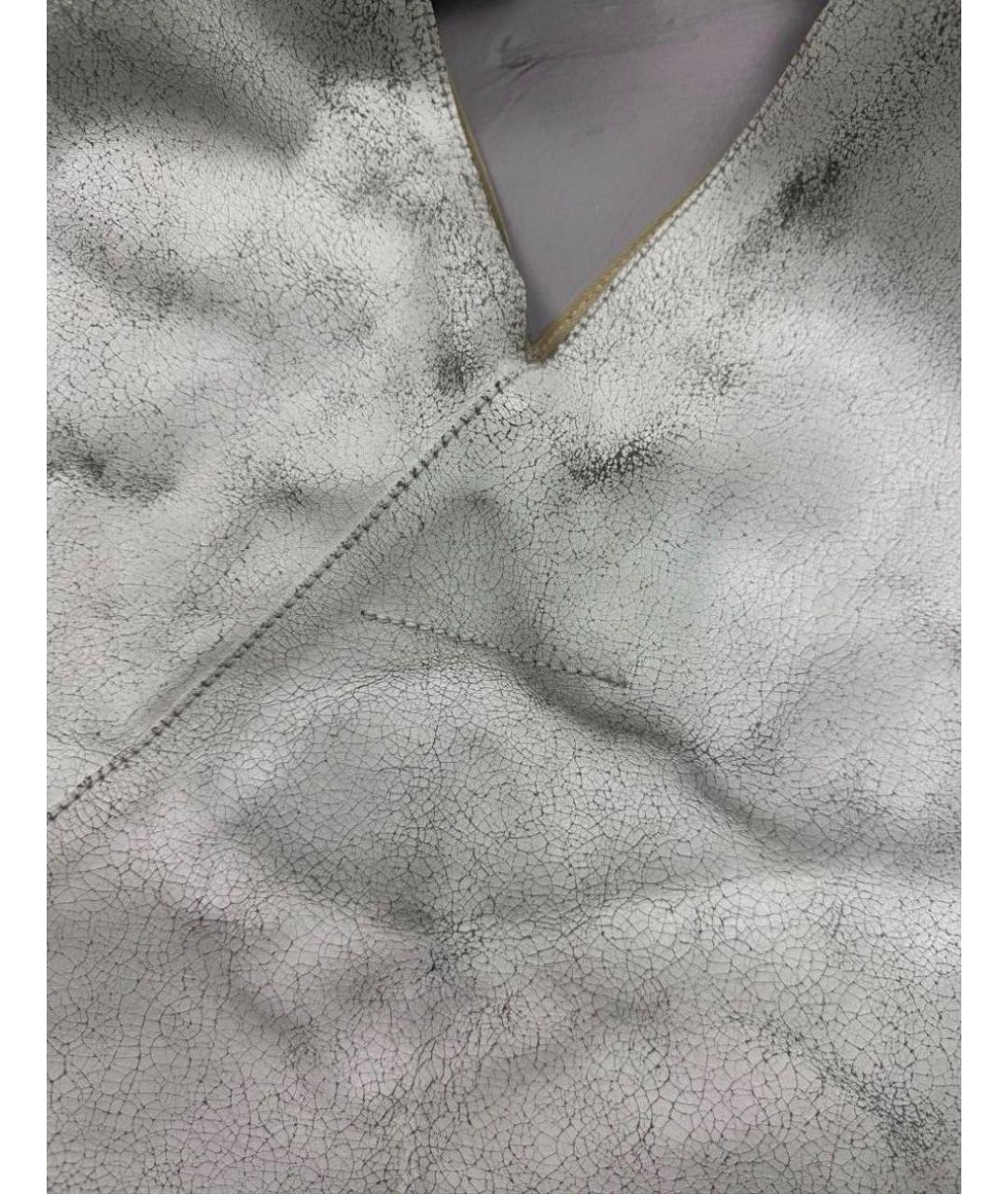 MM6 MAISON MARGIELA Белая кожаная сумка тоут, фото 5