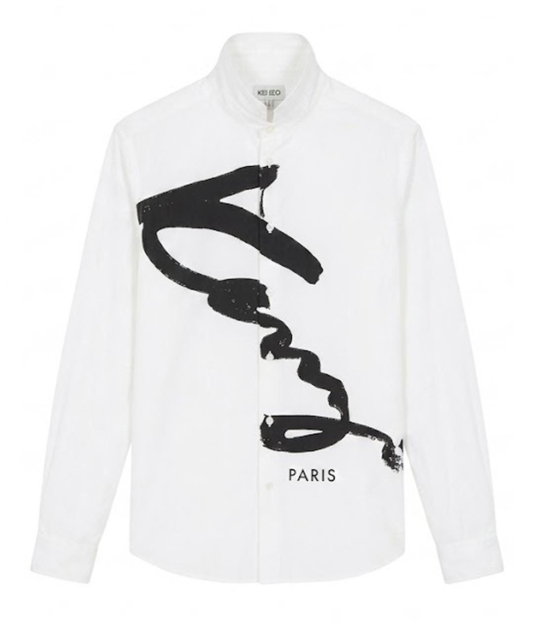 KENZO Белая хлопковая кэжуал рубашка, фото 1