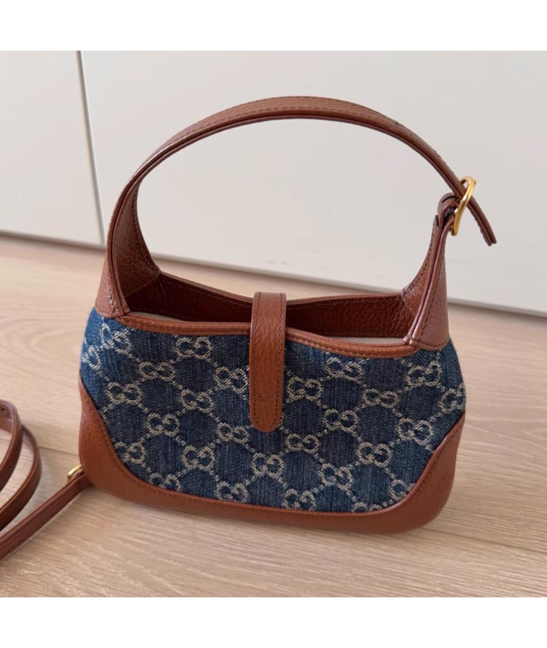 GUCCI Синяя сумка с короткими ручками, фото 4