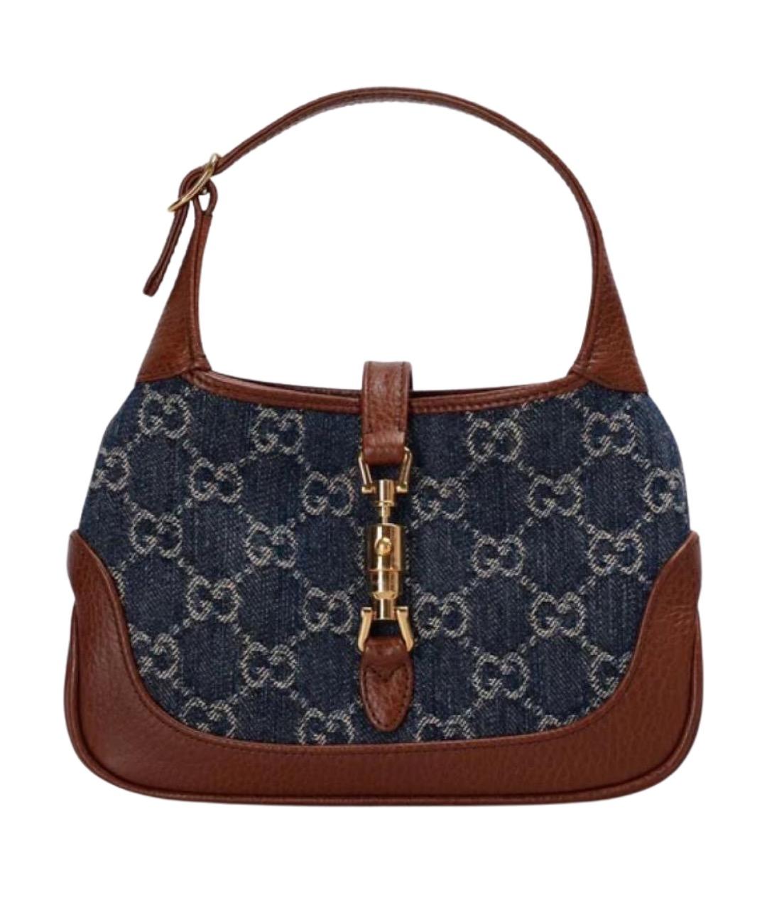 GUCCI Синяя сумка с короткими ручками, фото 1