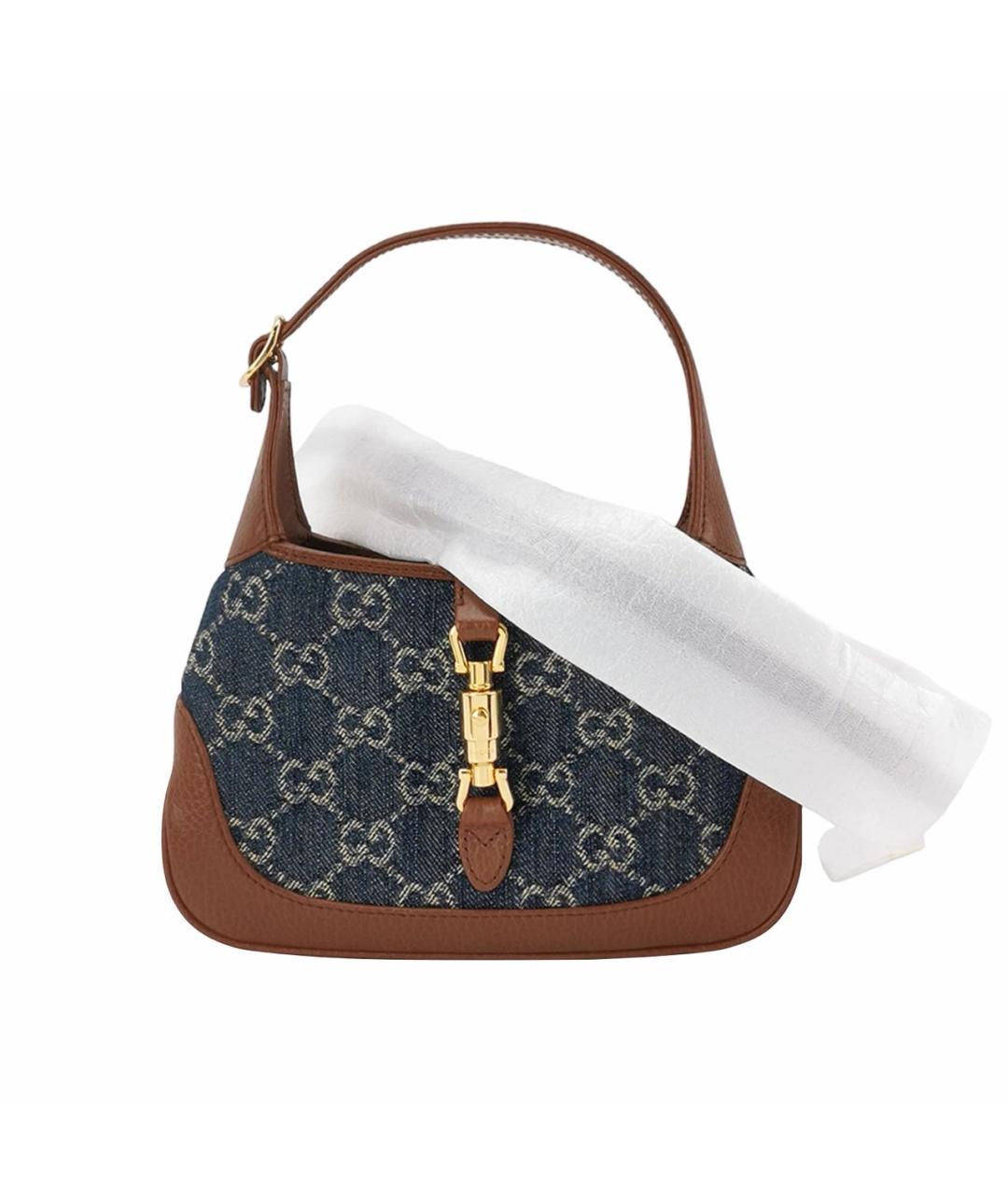 GUCCI Синяя сумка с короткими ручками, фото 2
