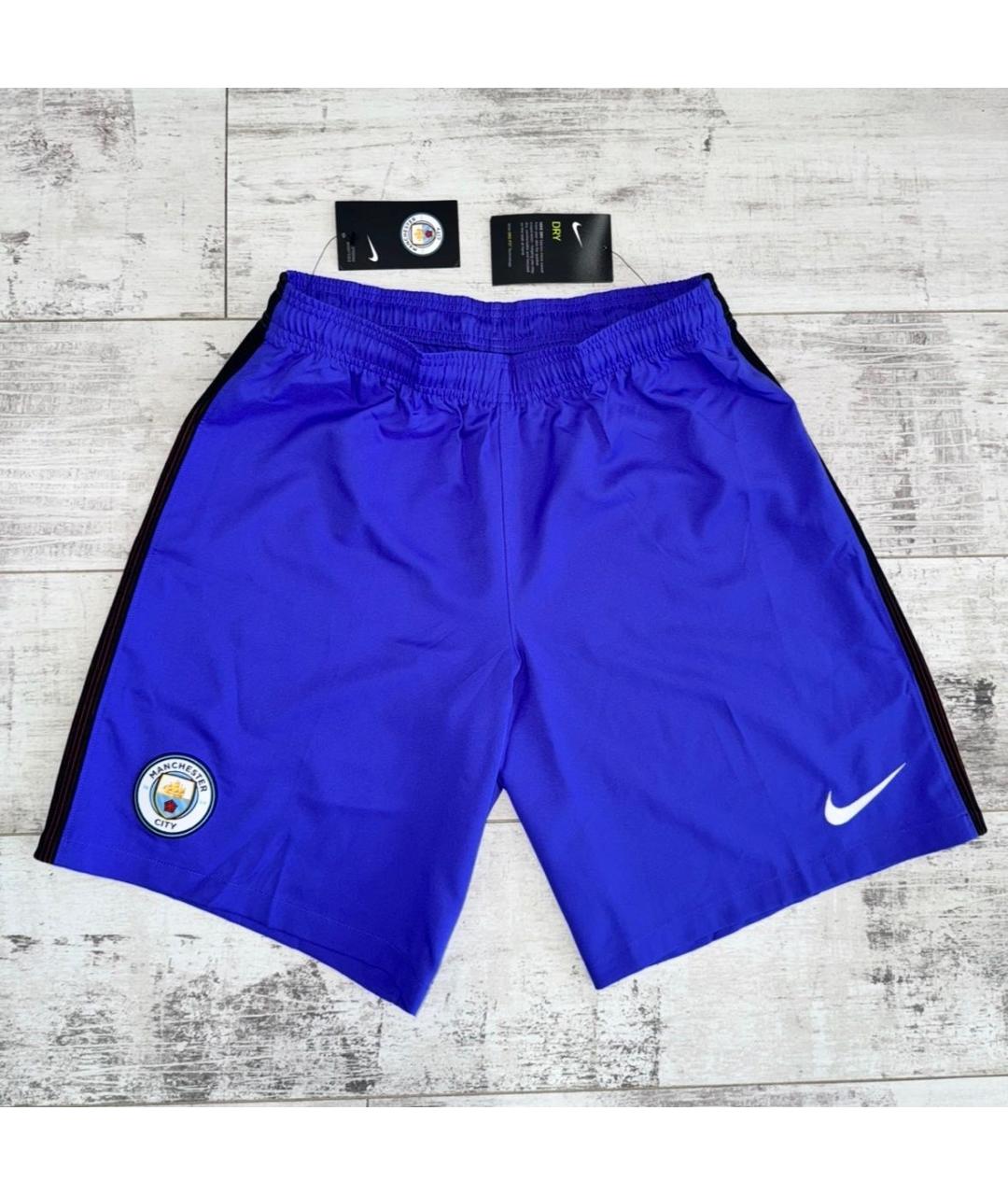 NIKE Синие полиэстеровые шорты, фото 9