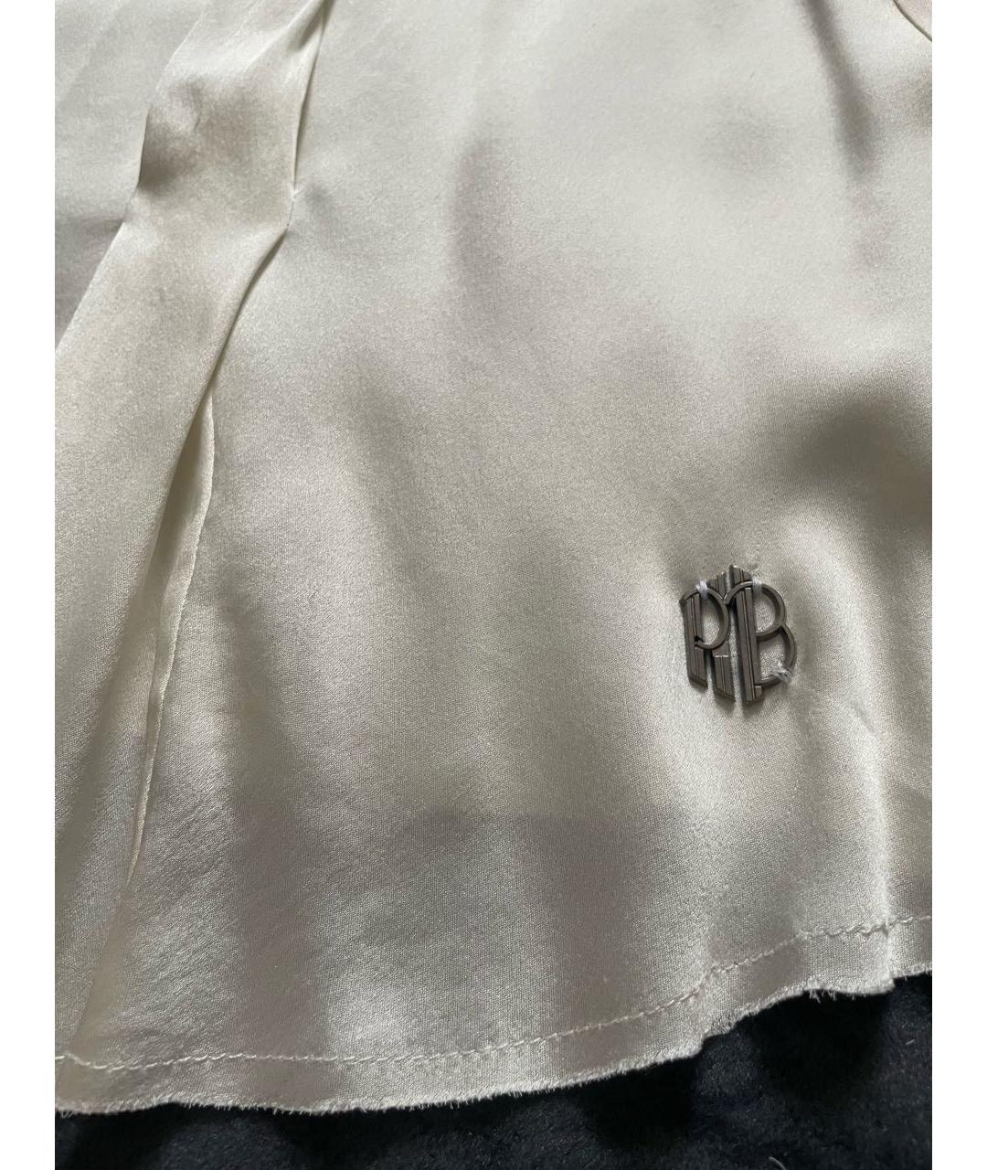 PIERRE BALMAIN Белая шелковая майка, фото 3