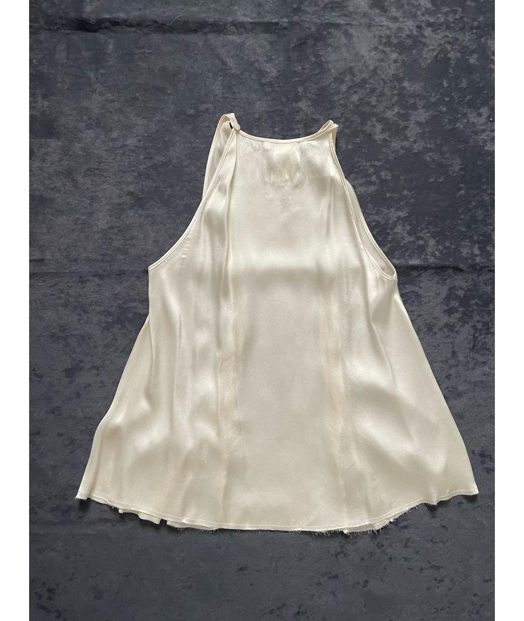 PIERRE BALMAIN Белая шелковая майка, фото 5