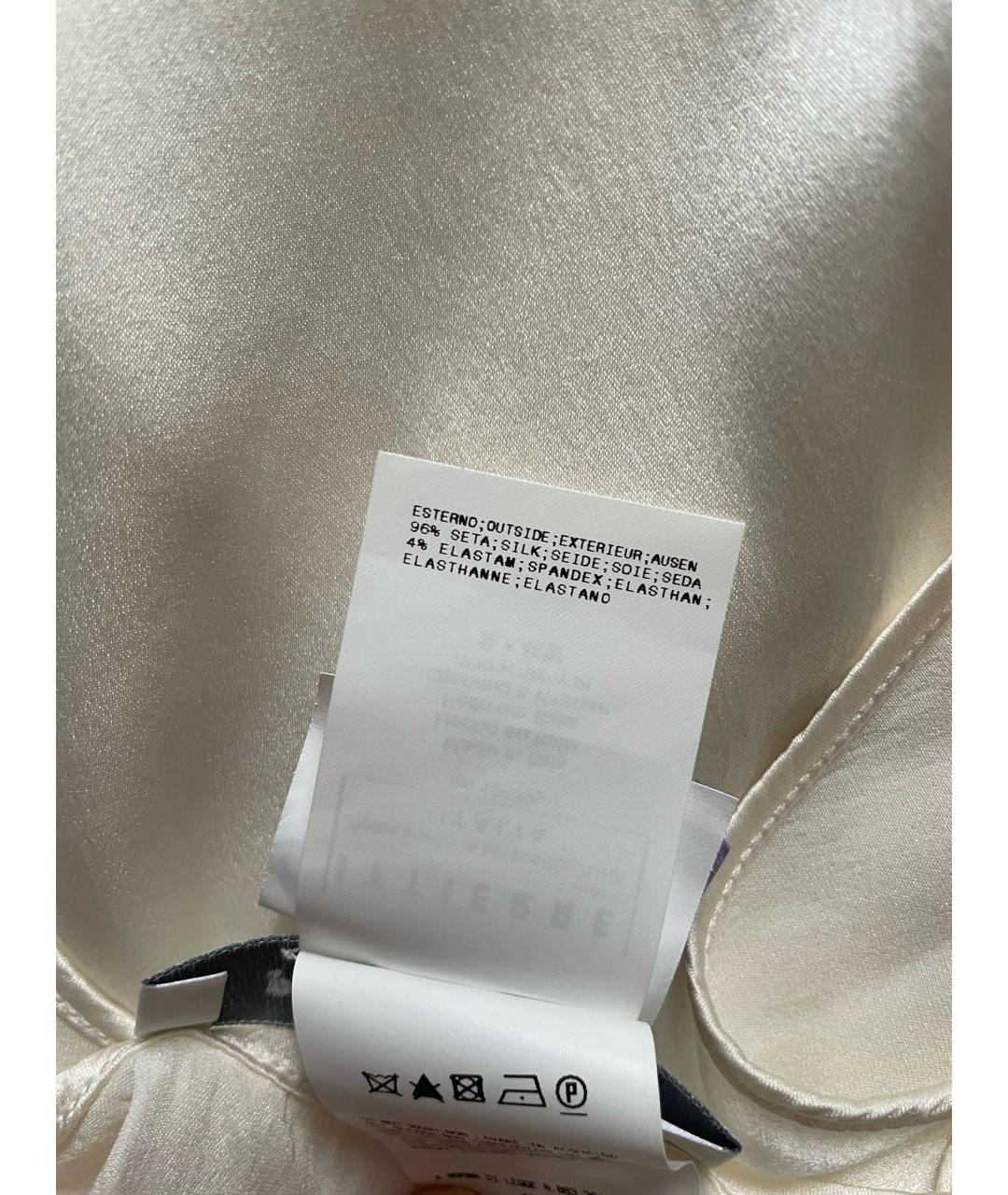 PIERRE BALMAIN Белая шелковая майка, фото 8
