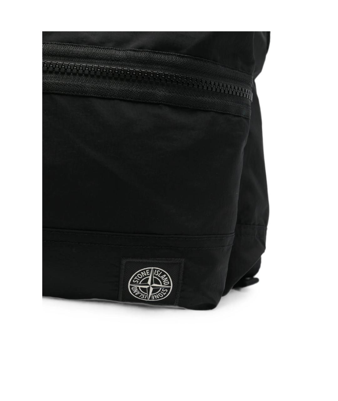 STONE ISLAND Черный тканевый рюкзак, фото 2