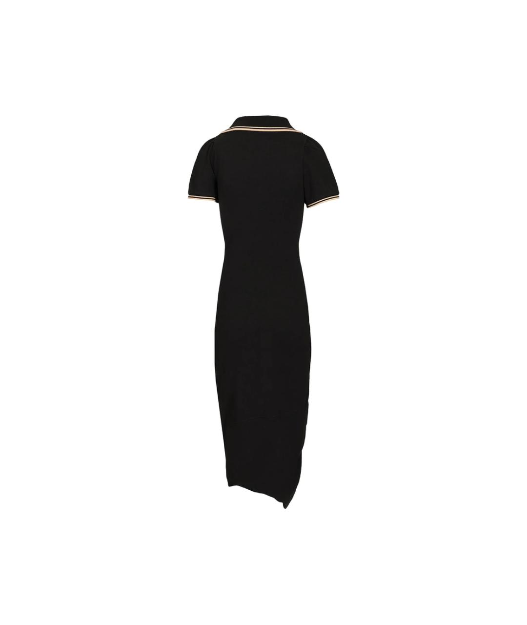VIVIENNE WESTWOOD Черное хлопковое повседневное платье, фото 4