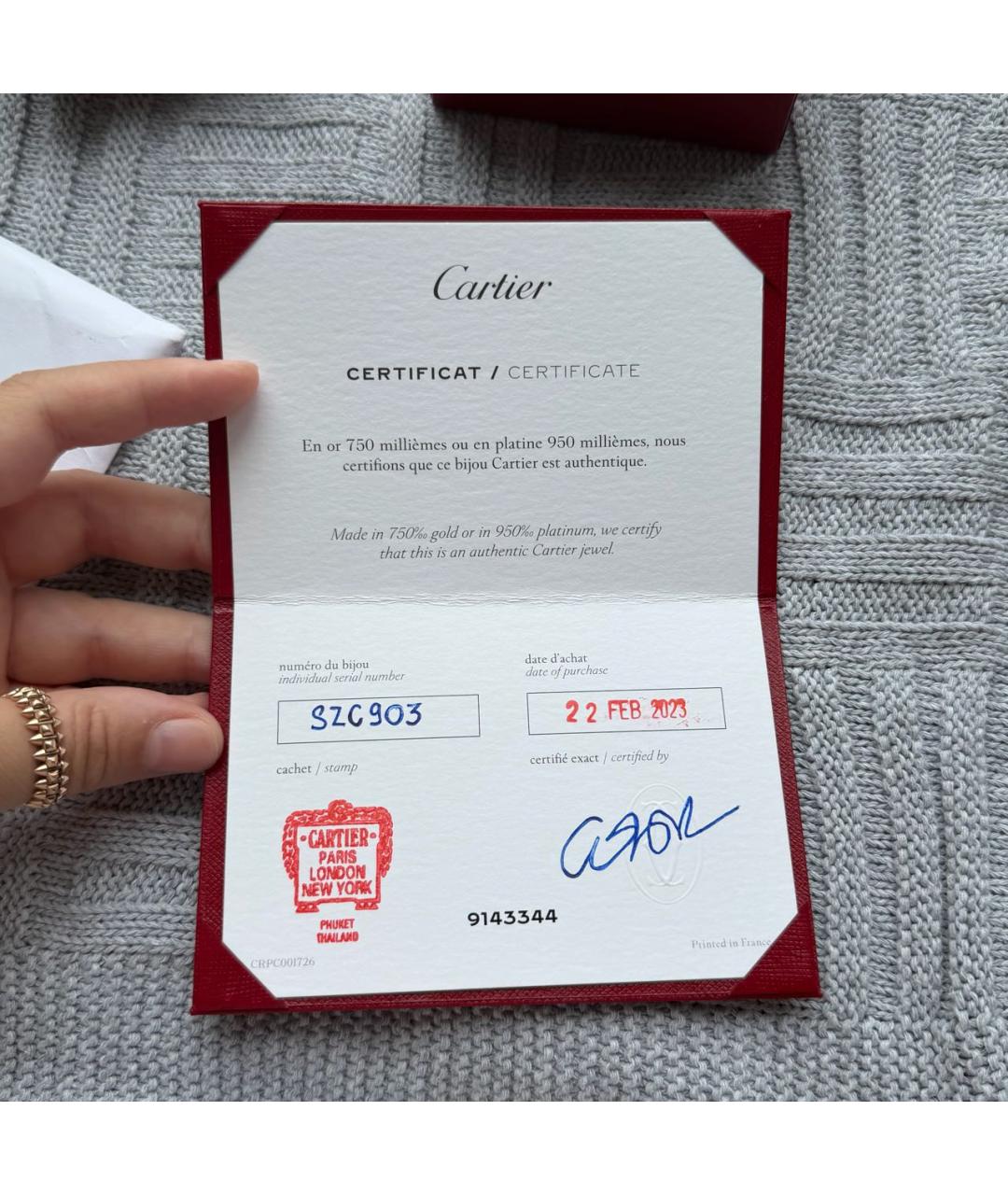 CARTIER Золотое кольцо из желтого золота, фото 4