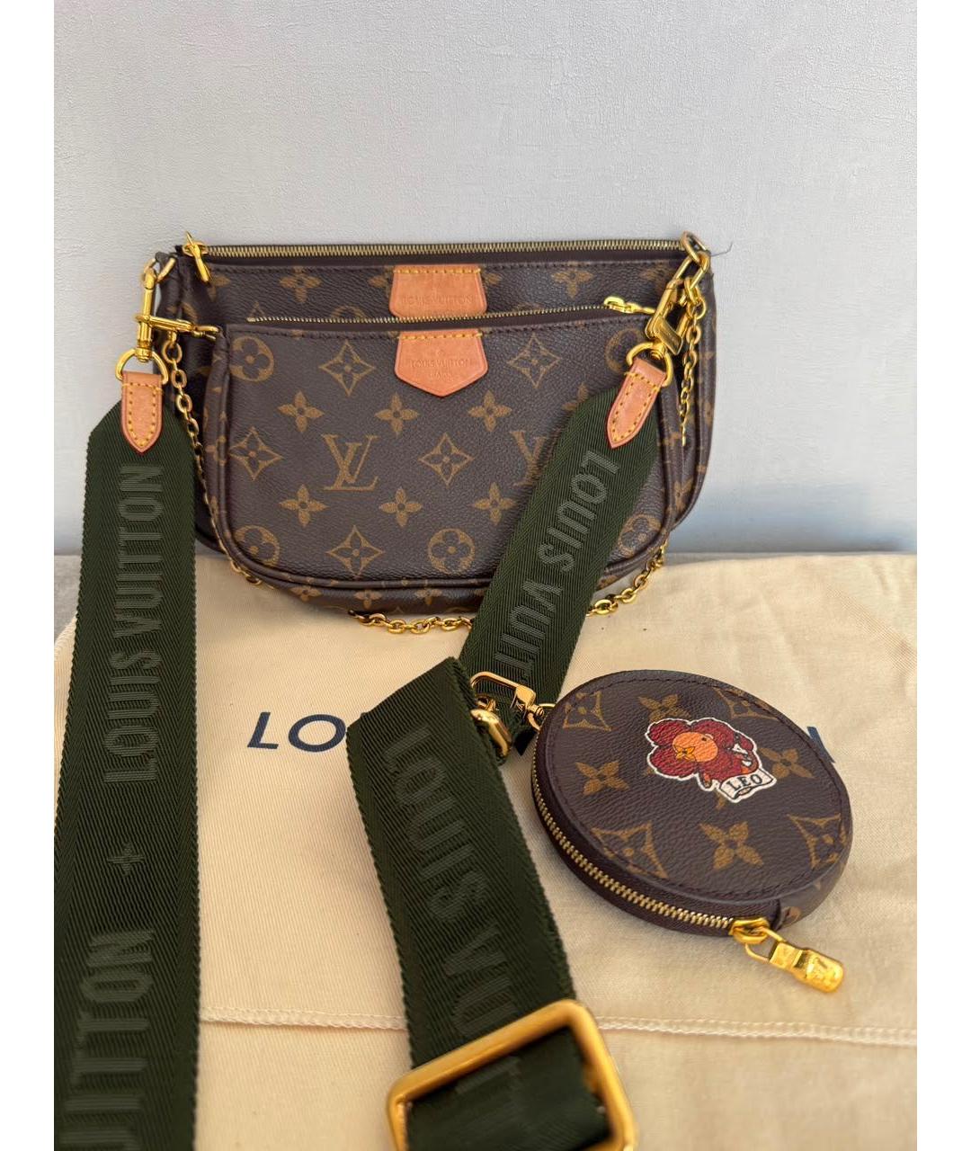 LOUIS VUITTON Коричневая сумка через плечо, фото 9