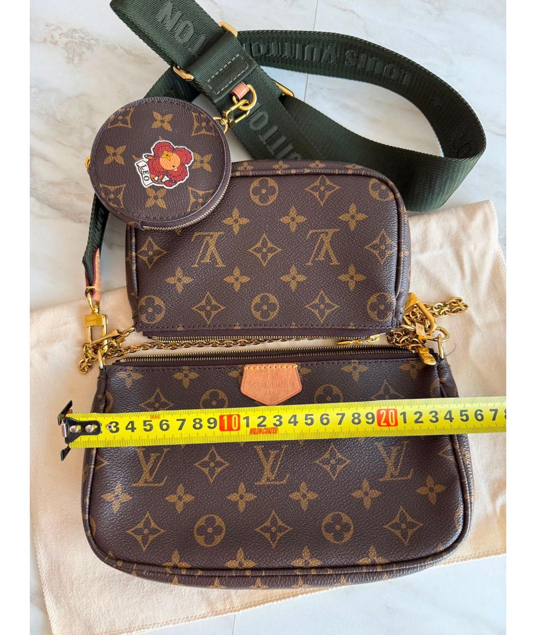LOUIS VUITTON Коричневая сумка через плечо, фото 3