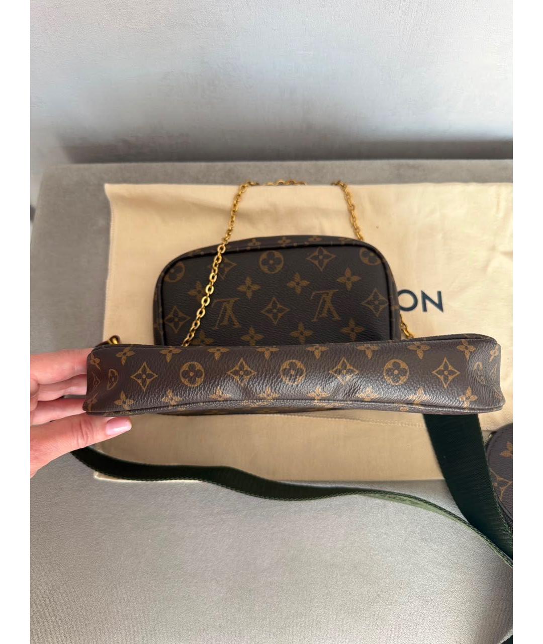 LOUIS VUITTON Коричневая сумка через плечо, фото 8