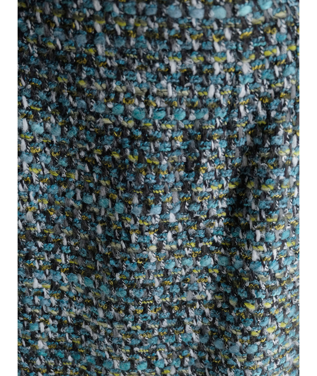 DOLCE&GABBANA Голубая твидовая юбка миди, фото 2
