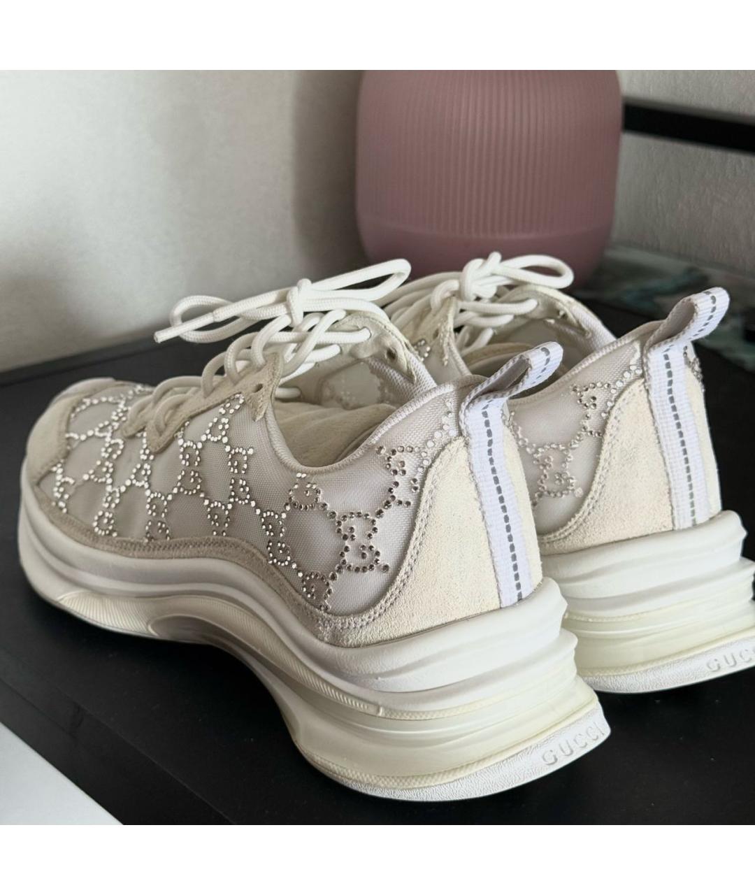 GUCCI Бежевые кроссовки, фото 6