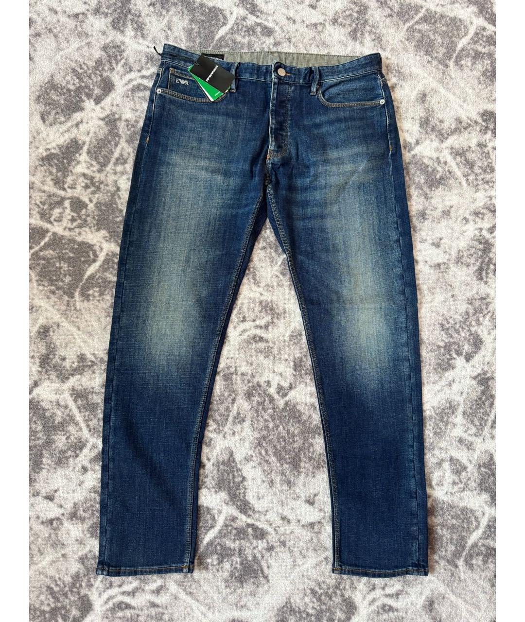 EMPORIO ARMANI Темно-синие джинсы, фото 9