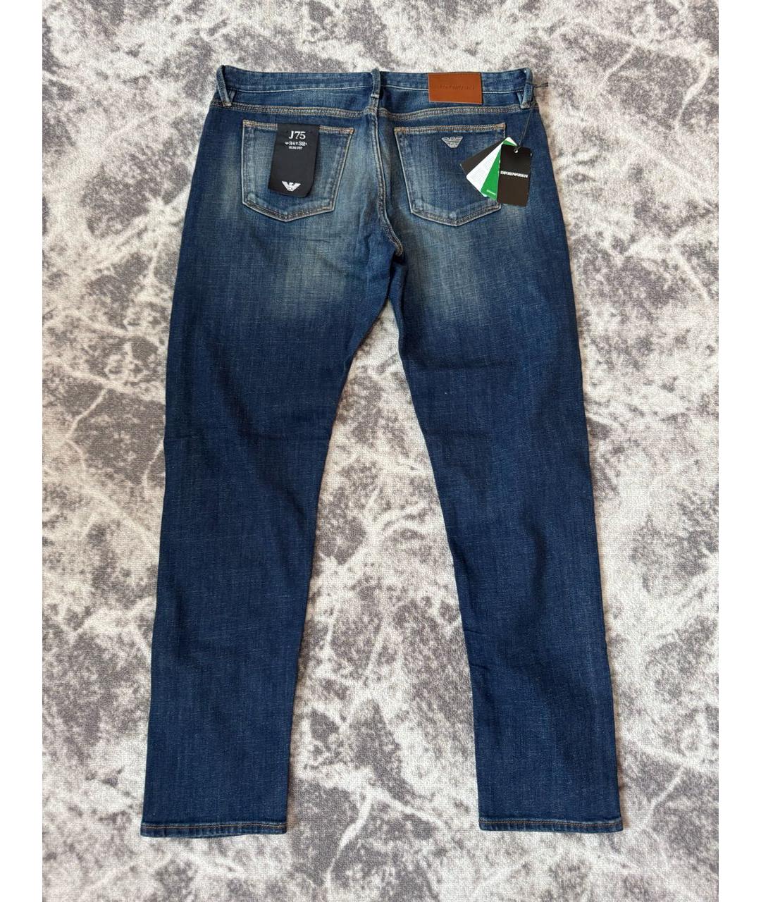 EMPORIO ARMANI Темно-синие джинсы, фото 2