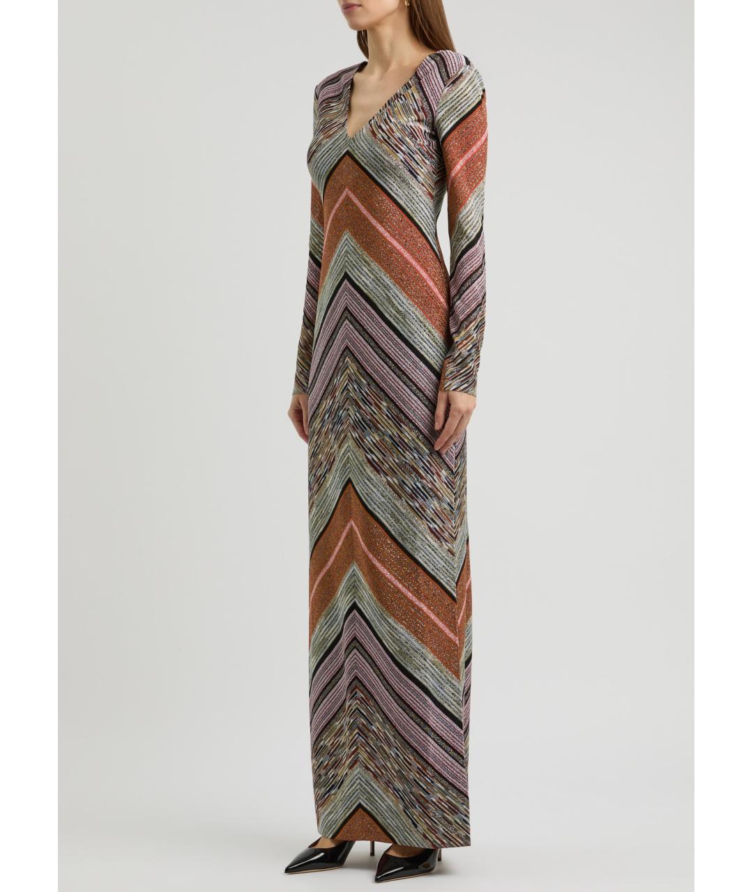 MISSONI Мульти вискозное коктейльное платье, фото 8