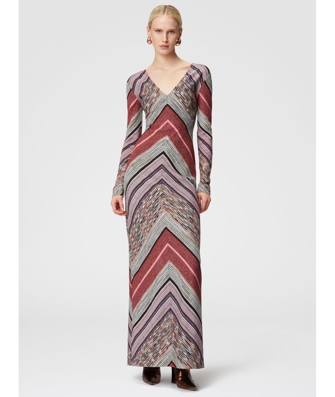 MISSONI Мульти вискозное коктейльное платье, фото 4