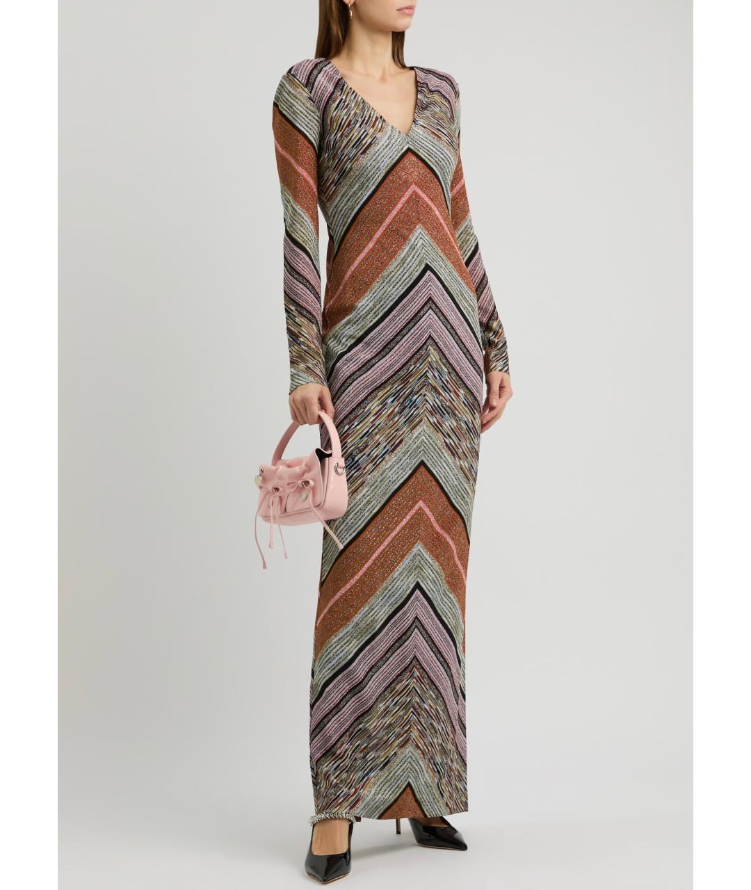 MISSONI Мульти вискозное коктейльное платье, фото 9
