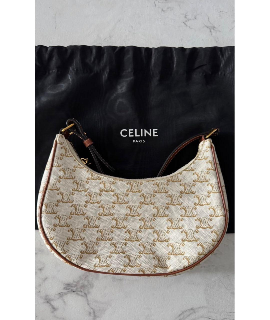 CELINE Бежевая сумка через плечо, фото 2