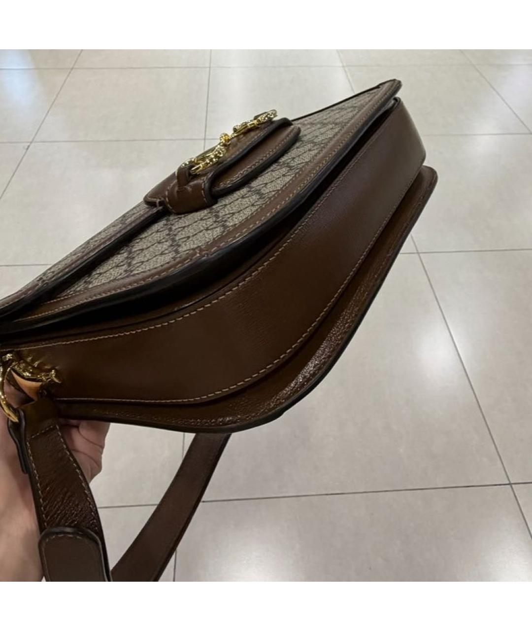GUCCI Коричневая сумка через плечо, фото 4