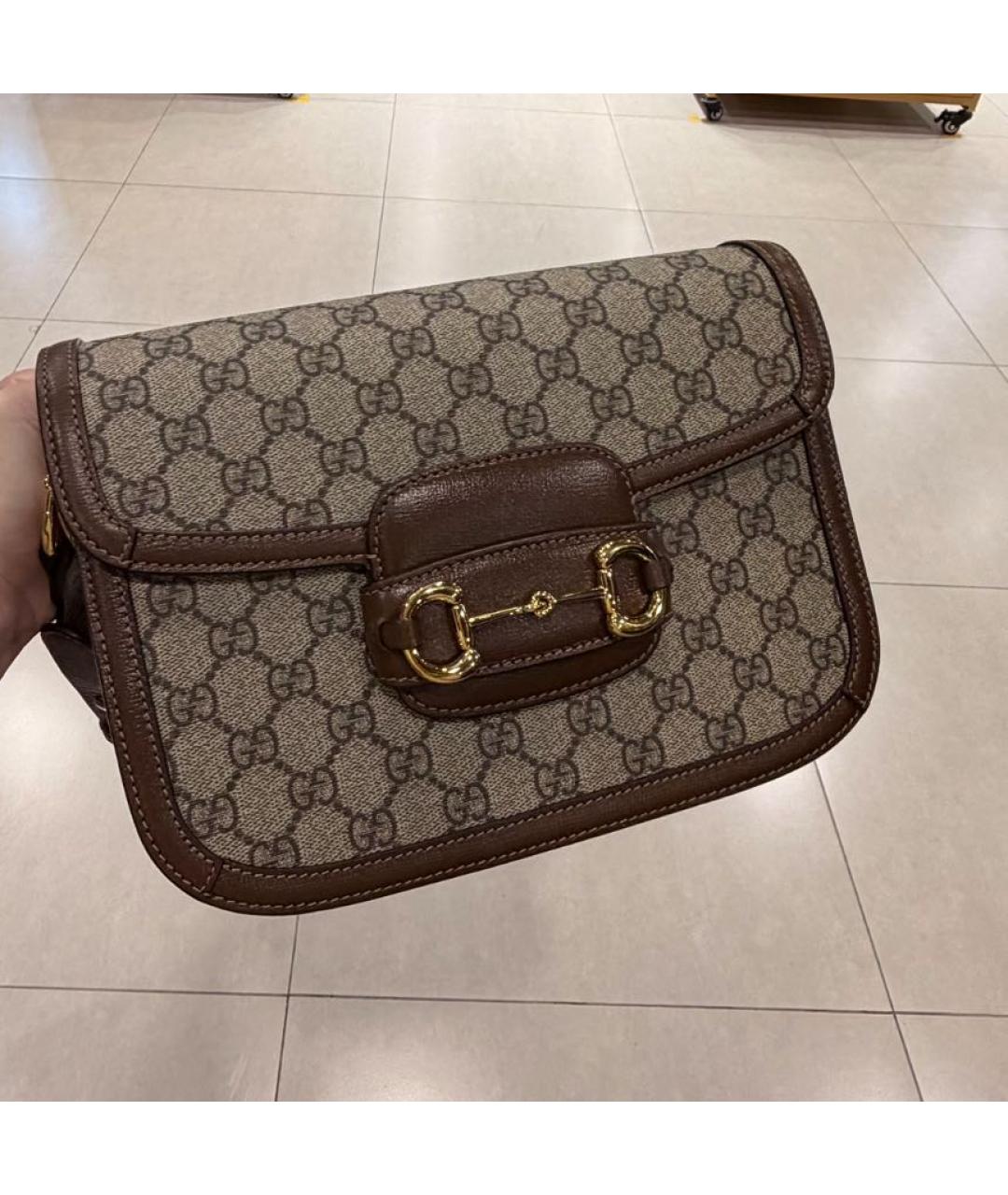 GUCCI Коричневая сумка через плечо, фото 5