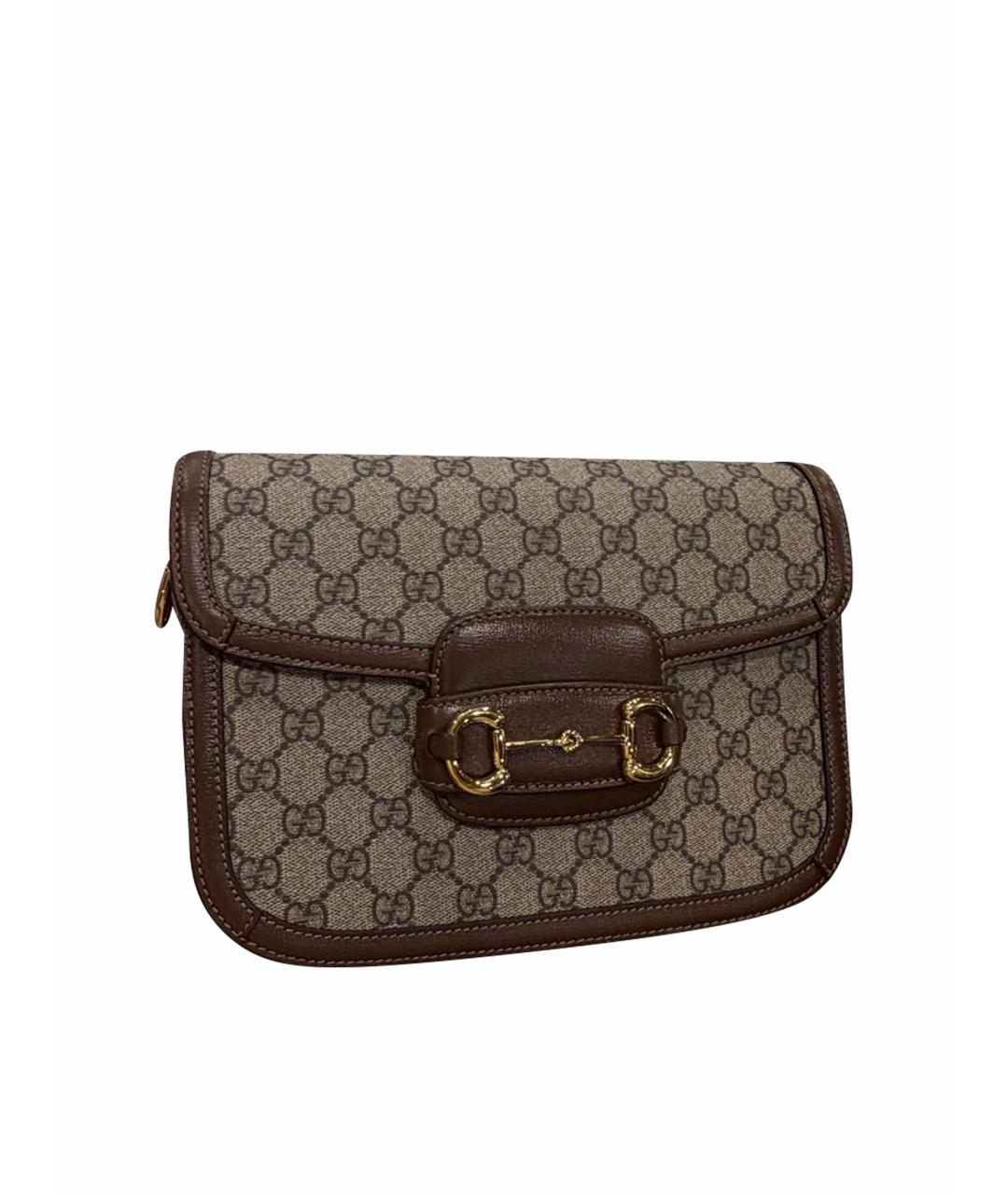GUCCI Коричневая сумка через плечо, фото 1