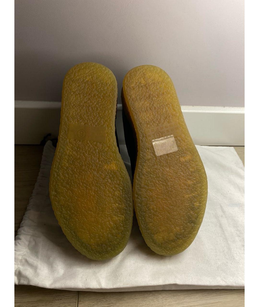 MM6 MAISON MARGIELA Черные кожаные кеды, фото 4