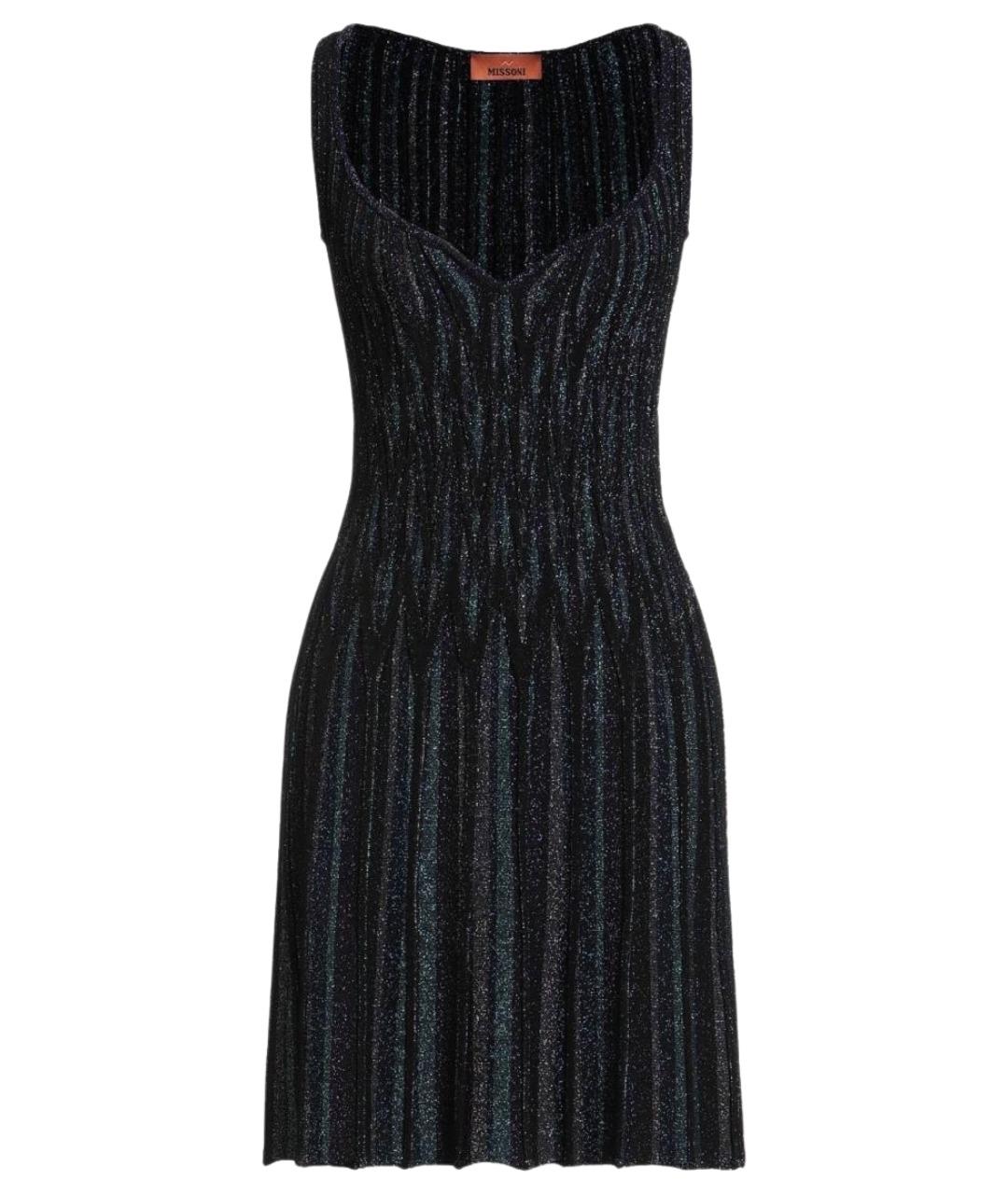 MISSONI Черное вискозное коктейльное платье, фото 1