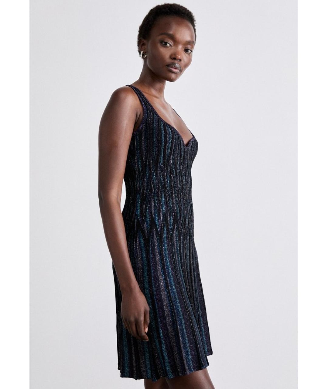 MISSONI Черное вискозное коктейльное платье, фото 3