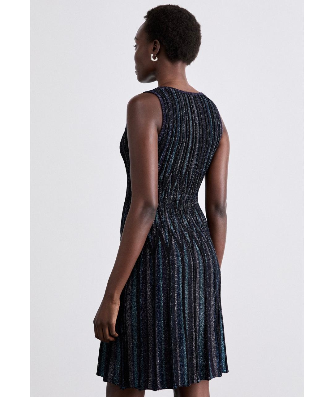 MISSONI Черное вискозное коктейльное платье, фото 4