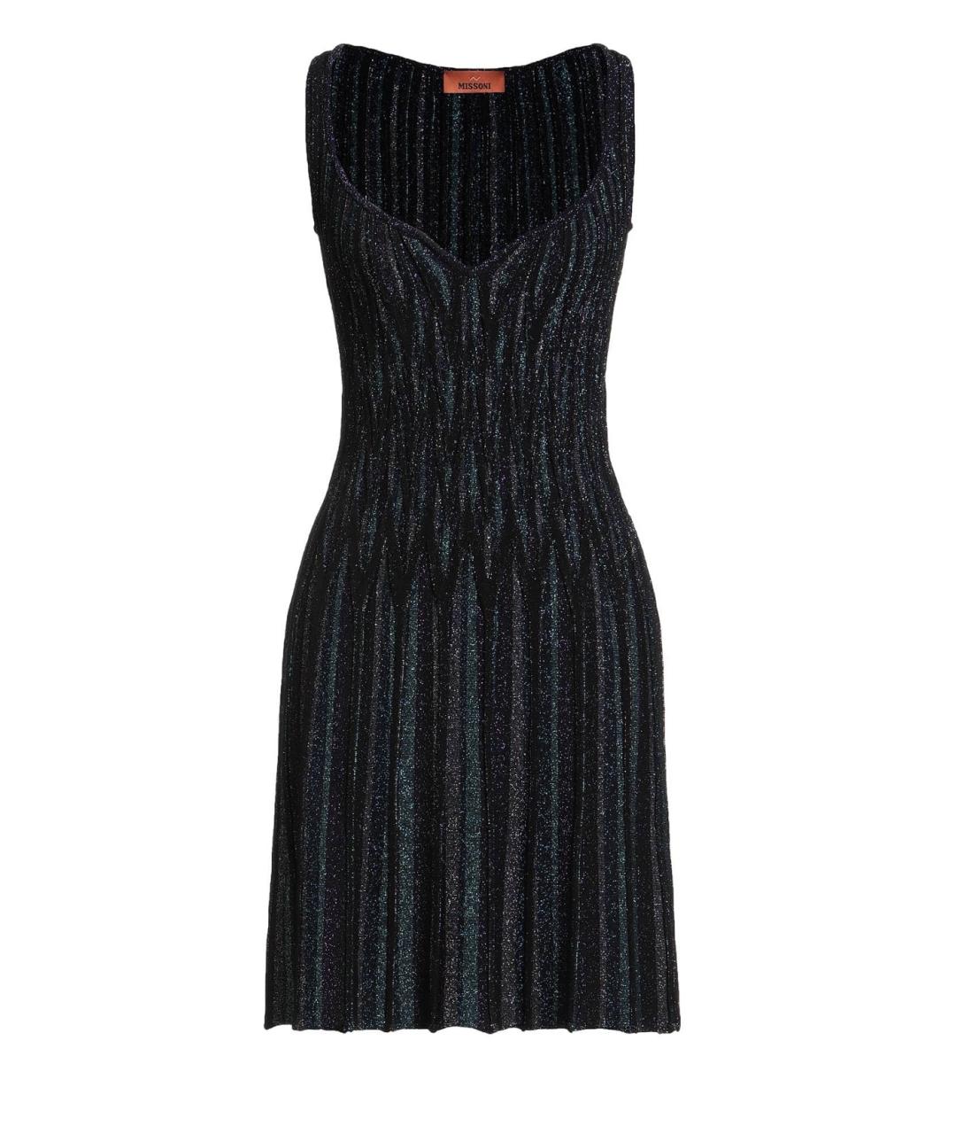 MISSONI Черное вискозное коктейльное платье, фото 7