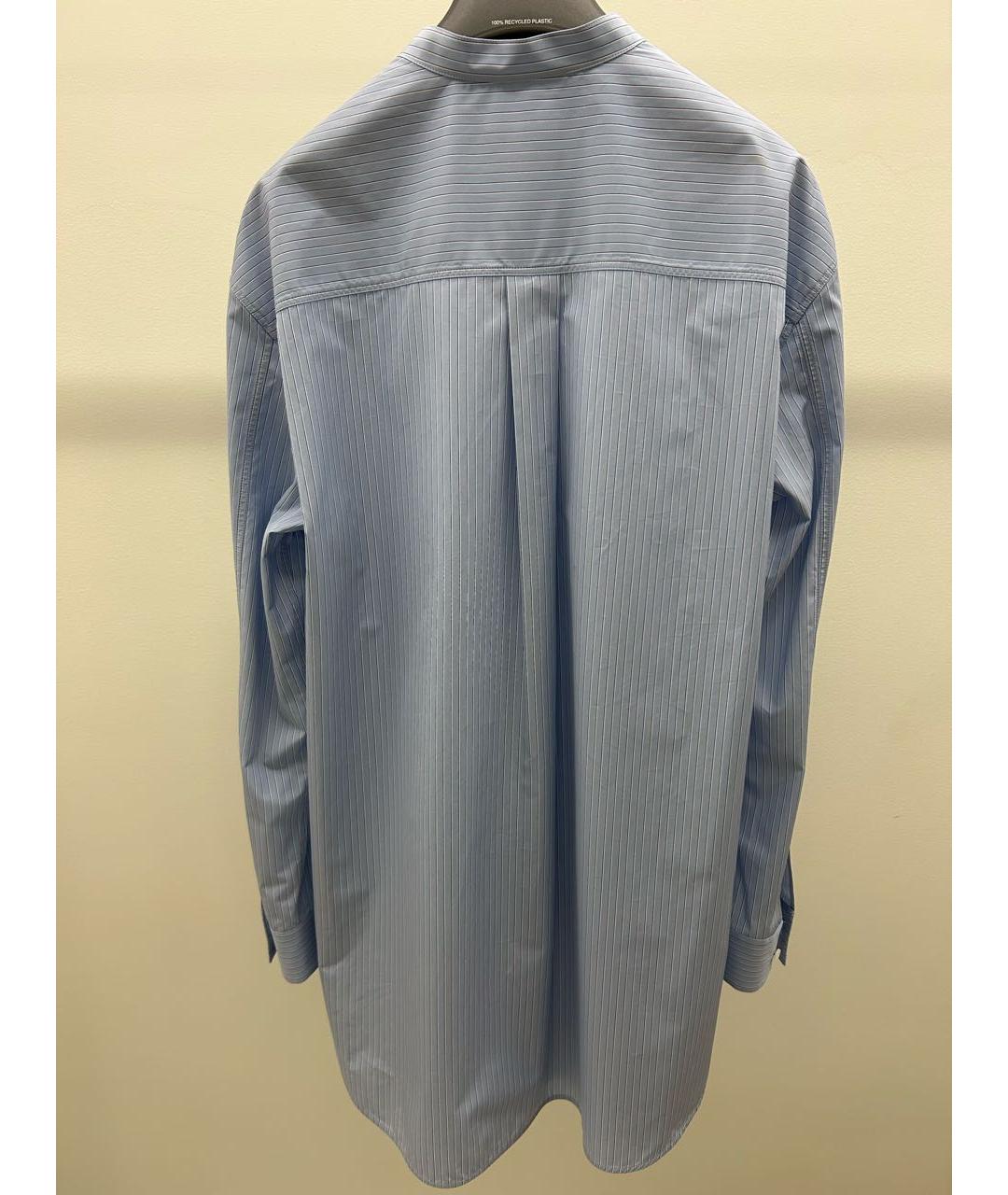 JIL SANDER Голубая хлопковая рубашка, фото 2