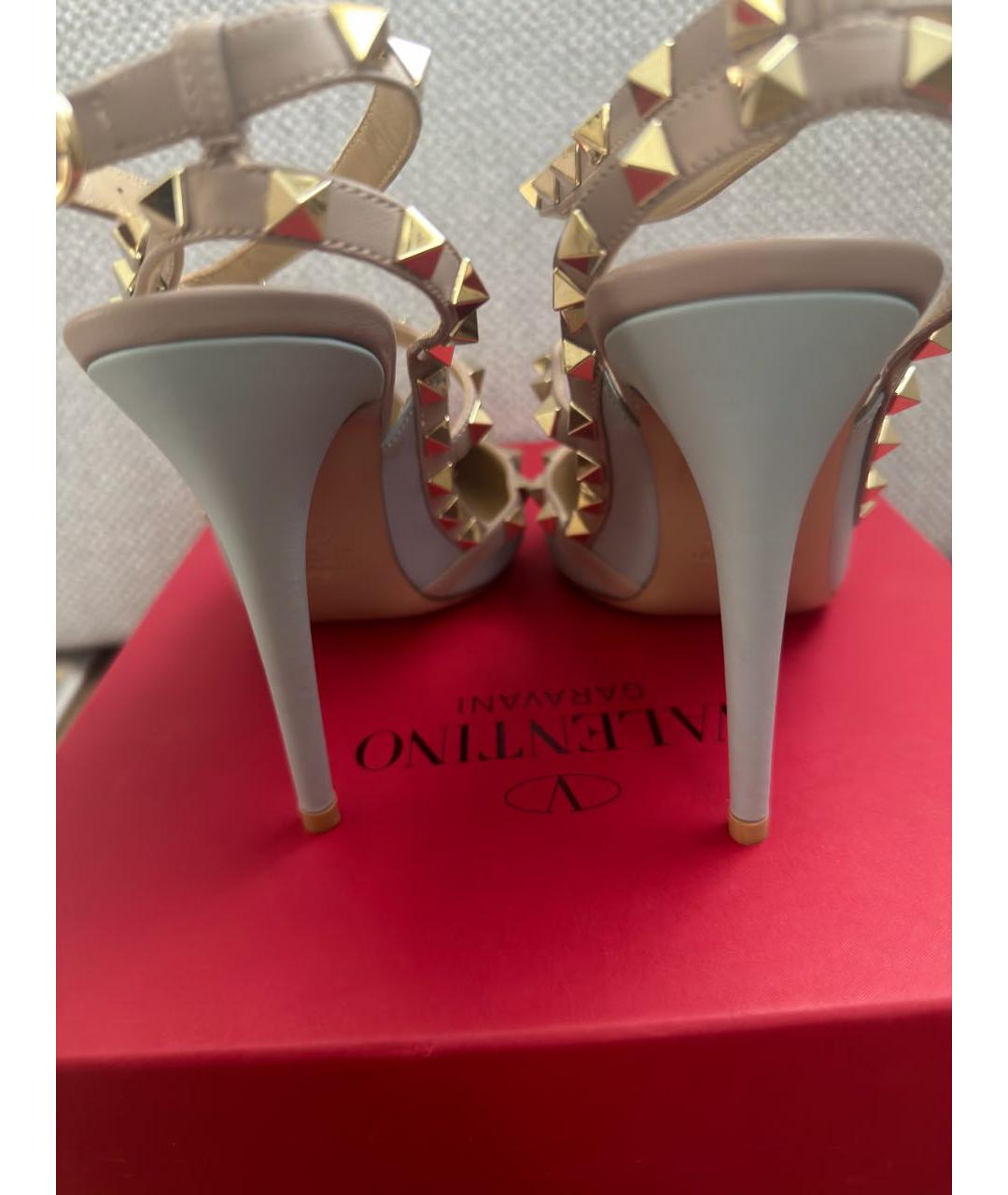 VALENTINO Голубые кожаные туфли, фото 4