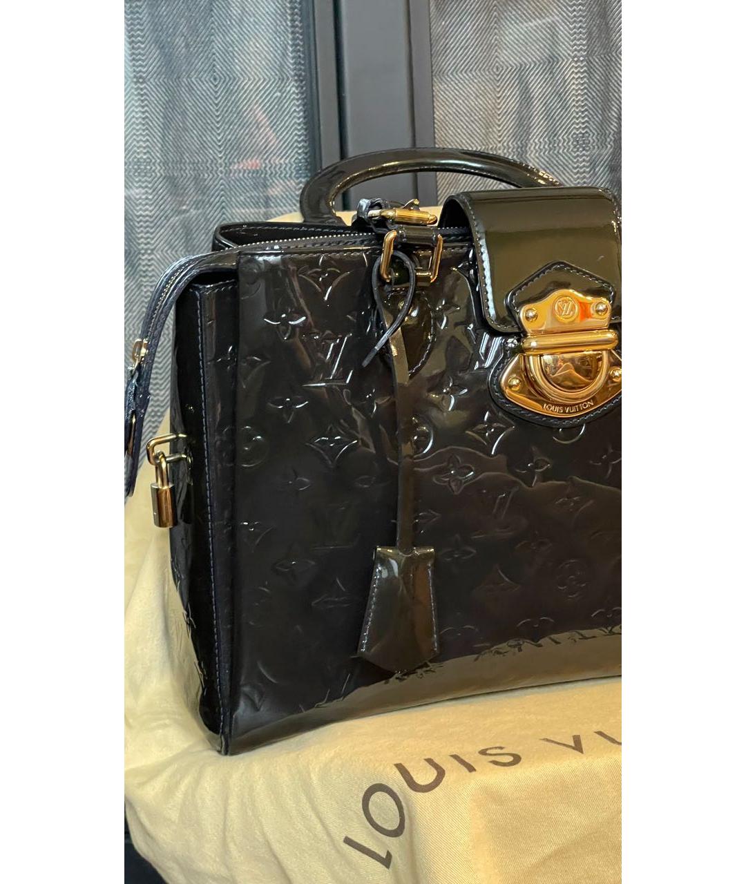 LOUIS VUITTON Фиолетовая сумка с короткими ручками из лакированной кожи, фото 8