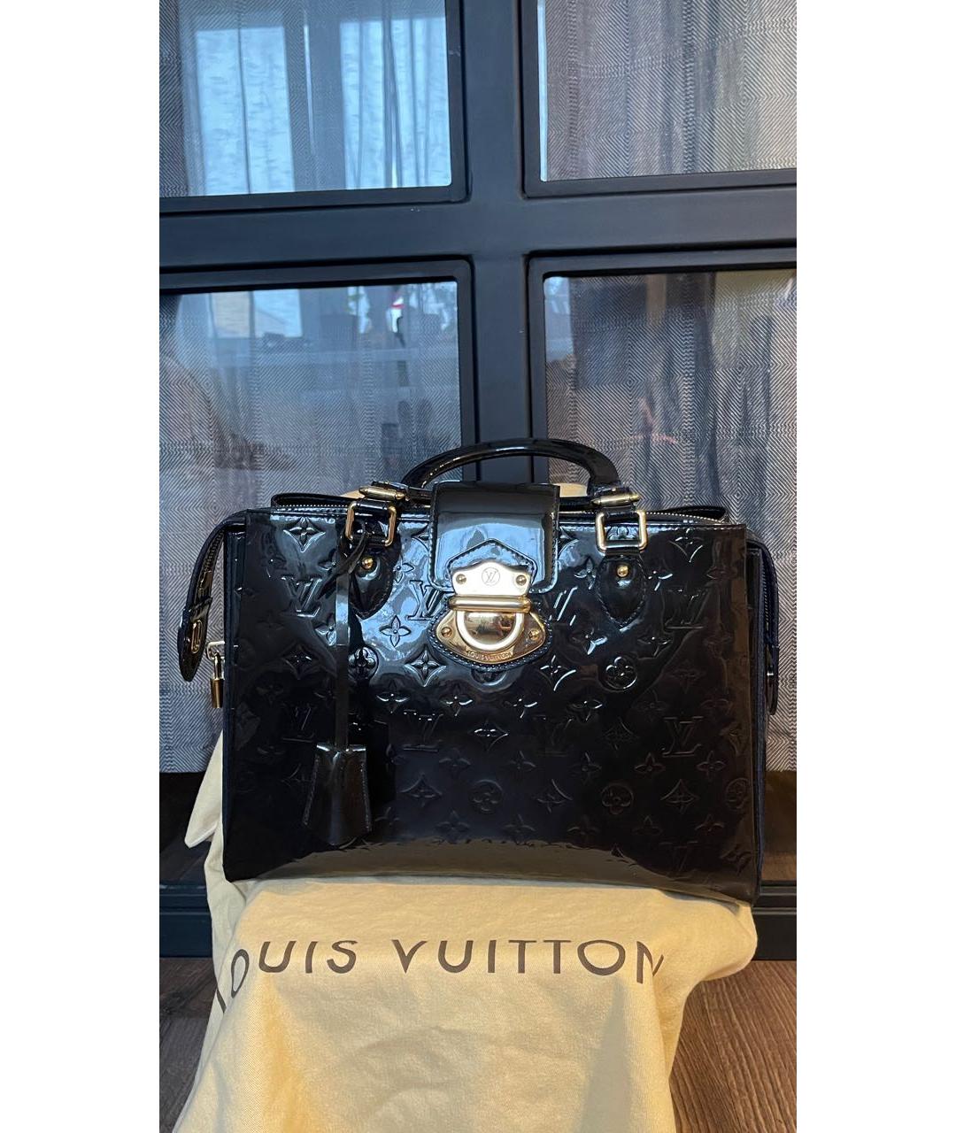 LOUIS VUITTON Фиолетовая сумка с короткими ручками из лакированной кожи, фото 9