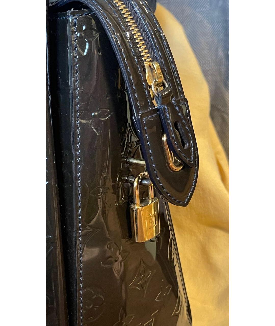 LOUIS VUITTON Фиолетовая сумка с короткими ручками из лакированной кожи, фото 5