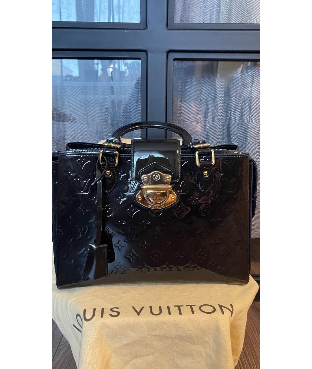 LOUIS VUITTON Фиолетовая сумка с короткими ручками из лакированной кожи, фото 3