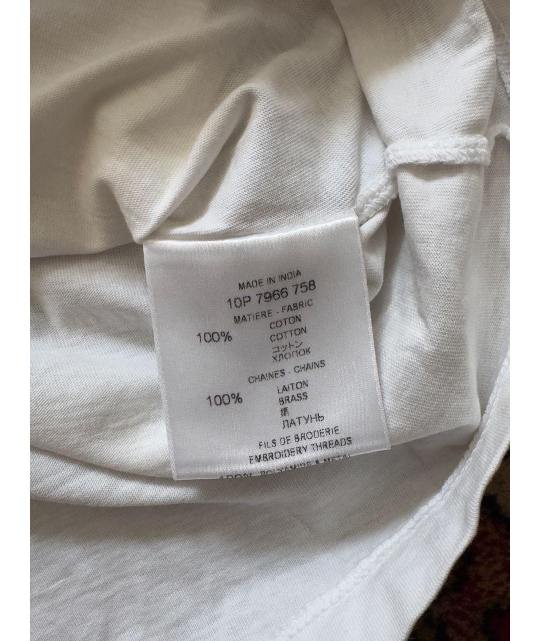 GIVENCHY Белая хлопковая майка, фото 4