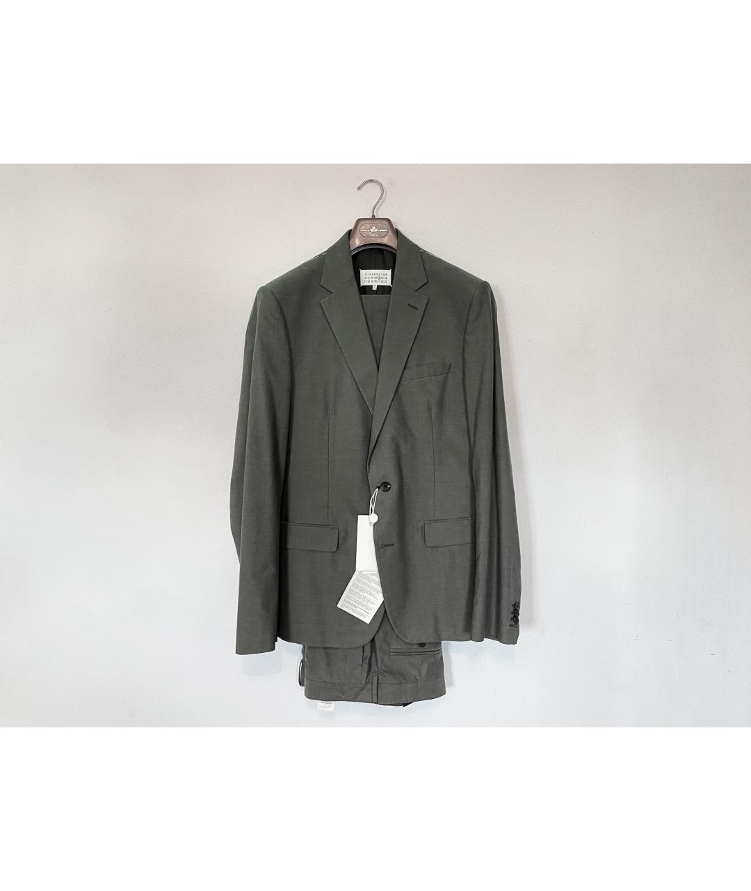 MAISON MARGIELA Зеленый классический костюм, фото 10