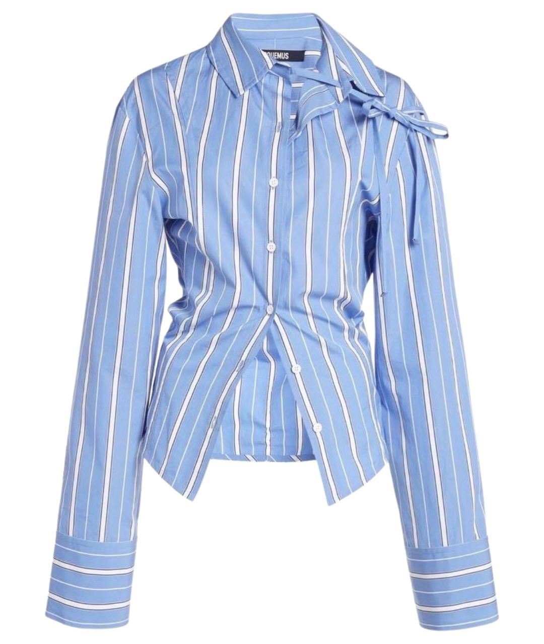 JACQUEMUS Синяя хлопковая блузы, фото 1