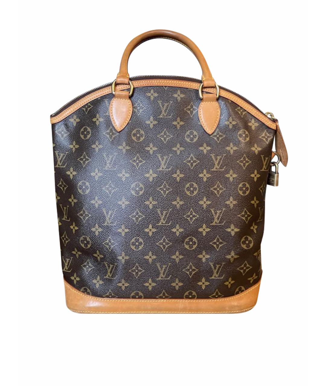 LOUIS VUITTON Коричневая сумка с короткими ручками, фото 1