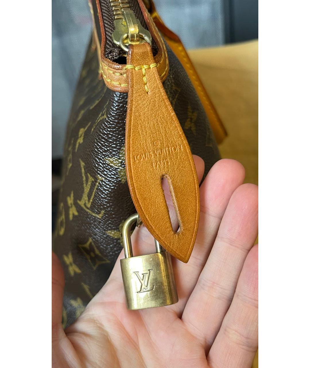 LOUIS VUITTON Коричневая сумка с короткими ручками, фото 5