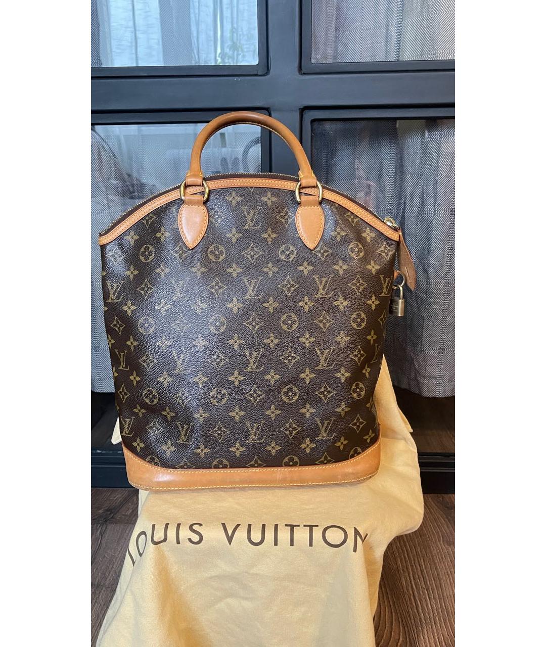LOUIS VUITTON Коричневая сумка с короткими ручками, фото 9