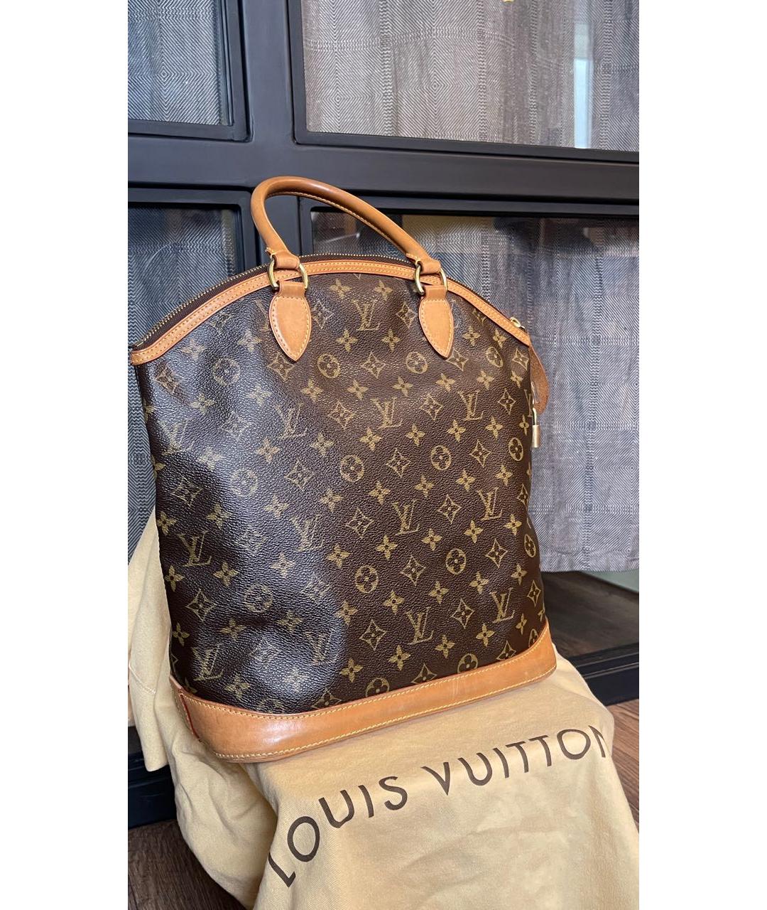 LOUIS VUITTON Коричневая сумка с короткими ручками, фото 2