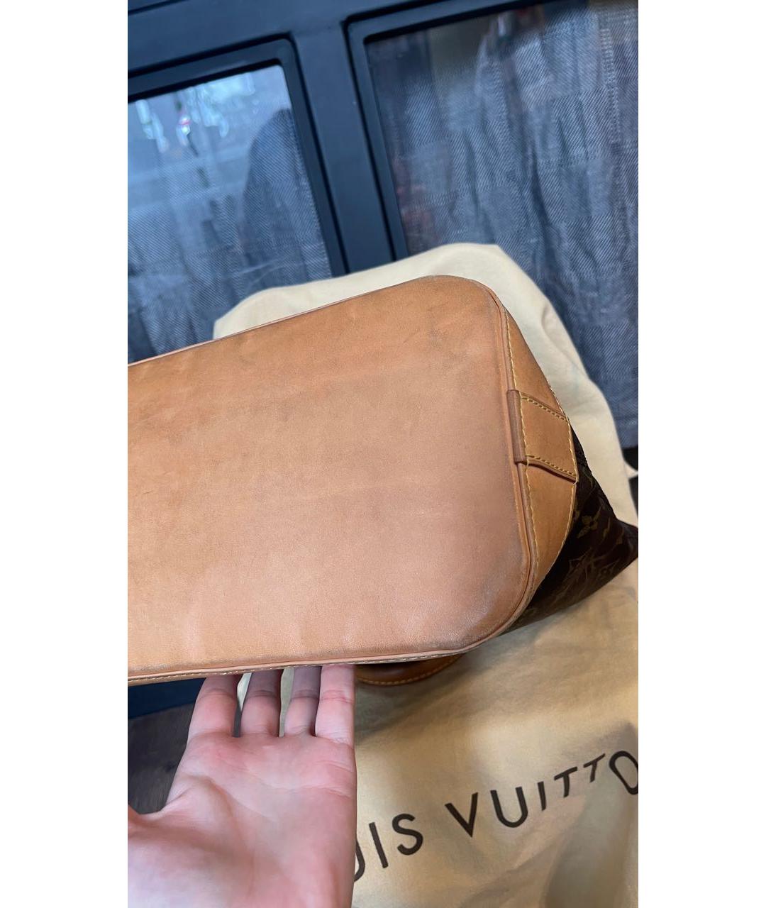 LOUIS VUITTON Коричневая сумка с короткими ручками, фото 7