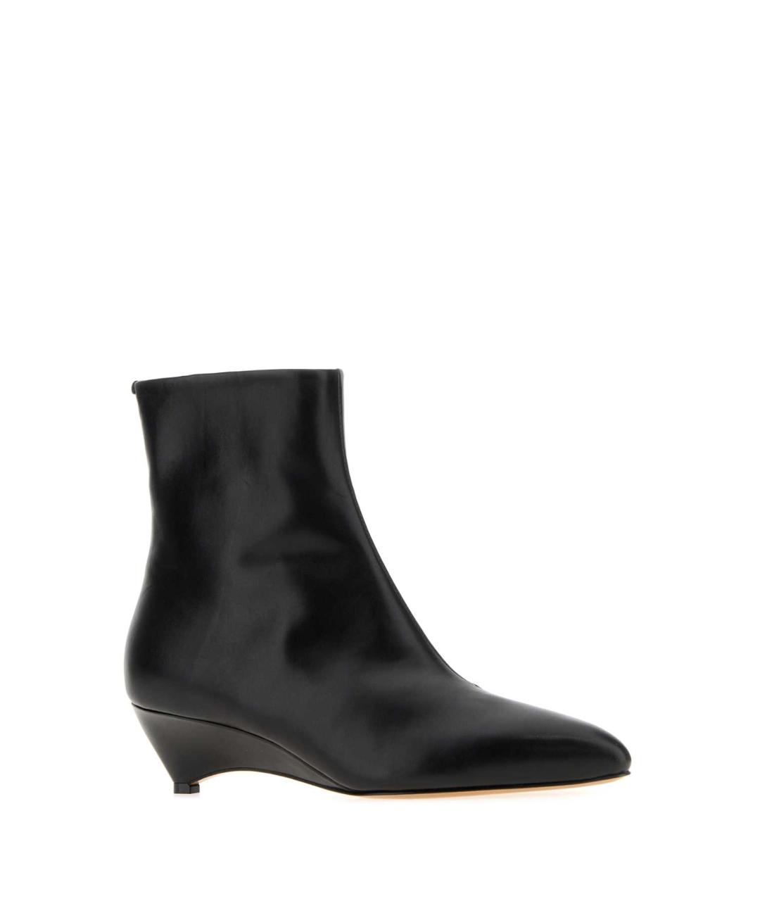 JIL SANDER Черные кожаные сапоги, фото 2